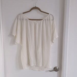 Ivory silk Nicole Bridger Top I Am Love
